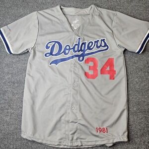 Los Angeles Dodgers Valenzuela Promo Night Jersey Size Medium Fernando #34 Gray